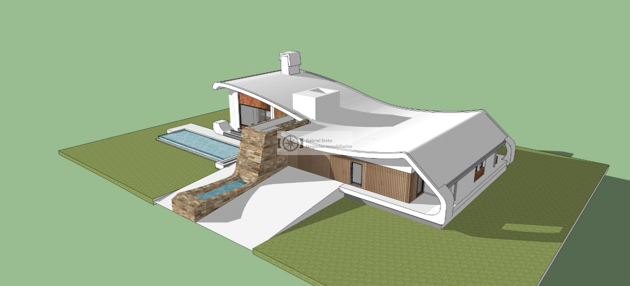VENTA CHALET IMPONENTE EN EL SAUCE GUAYMALLEN, OBRA ARQUITECTONICA