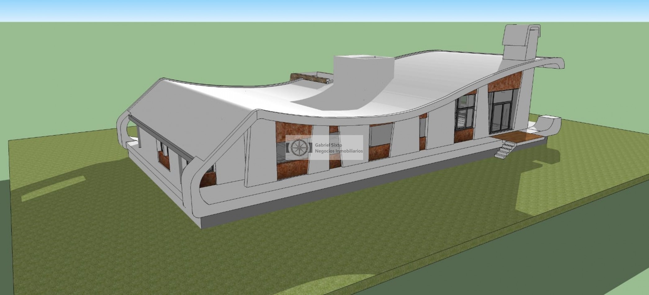 VENTA CHALET IMPONENTE EN EL SAUCE GUAYMALLEN, OBRA ARQUITECTONICA