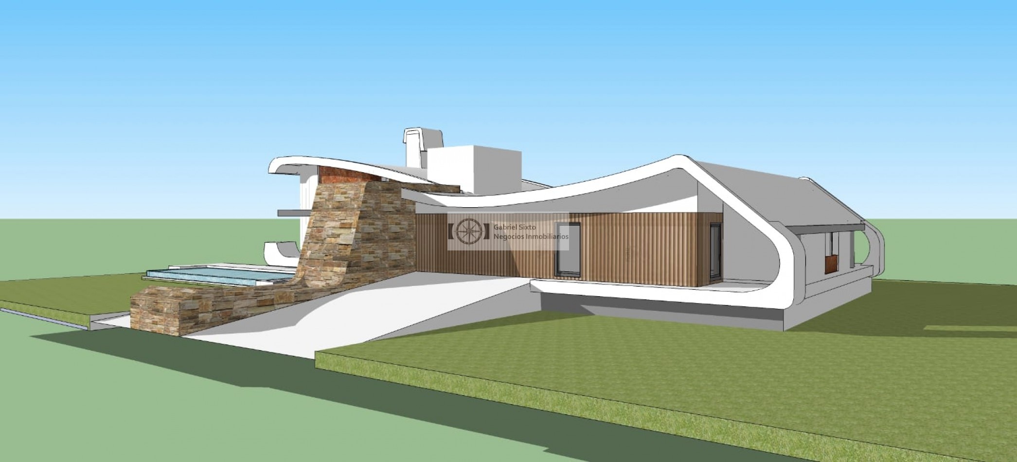 VENTA CHALET IMPONENTE EN EL SAUCE GUAYMALLEN, OBRA ARQUITECTONICA