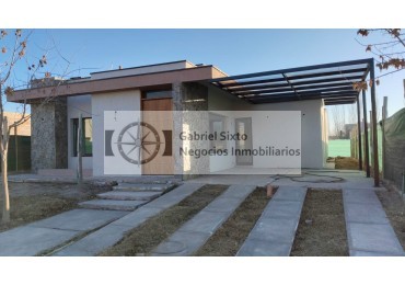VENTA CASA A ESTRENAR MAIPU B° PRIVADO L LUISA - 3 DORM, COCHERA DOBLE 3 BÑ TODO PLANTA BAJA 